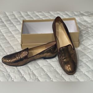 Cole Haan - Bronze Sequined Loafers - Size 11